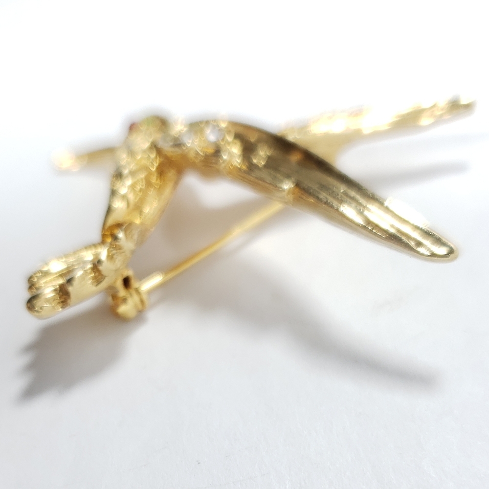 Hummingbird brooch - Picture 3 of 7